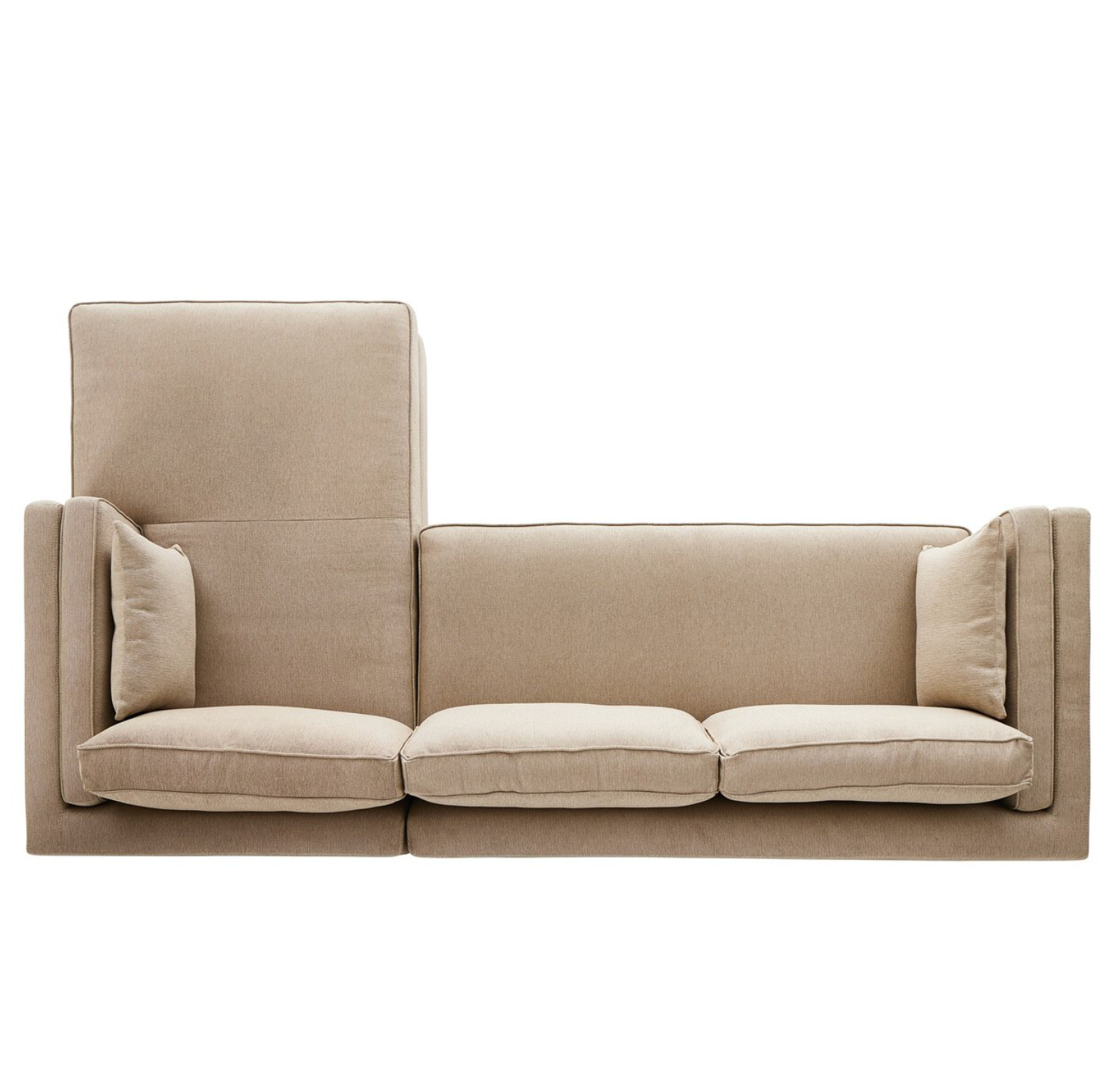 Amber 121" 2 Piece Sectional w/ RAF Chaise - Quenton Pebble