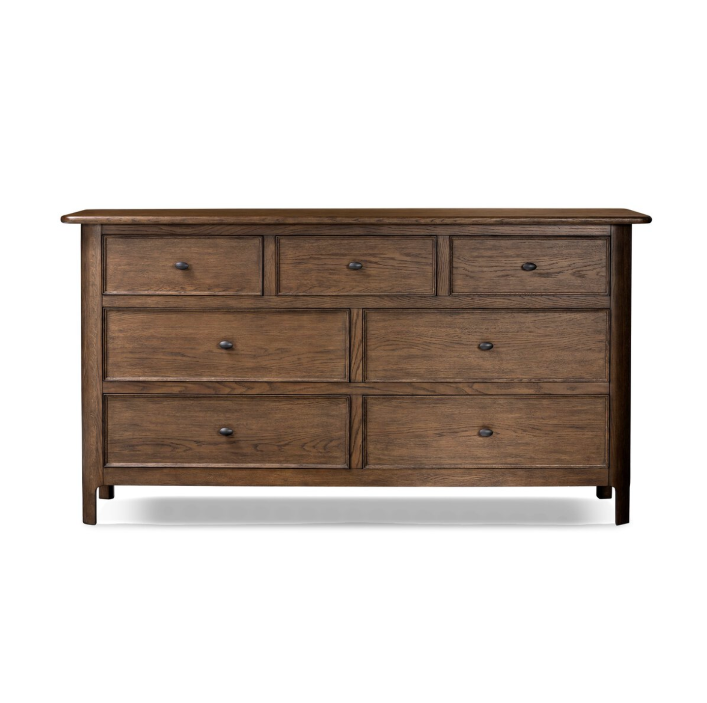 Eden 72" 7 Drawer Dresser - Aged Oak