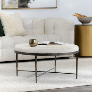 Calista 36" Coffee Table - Frost Hide