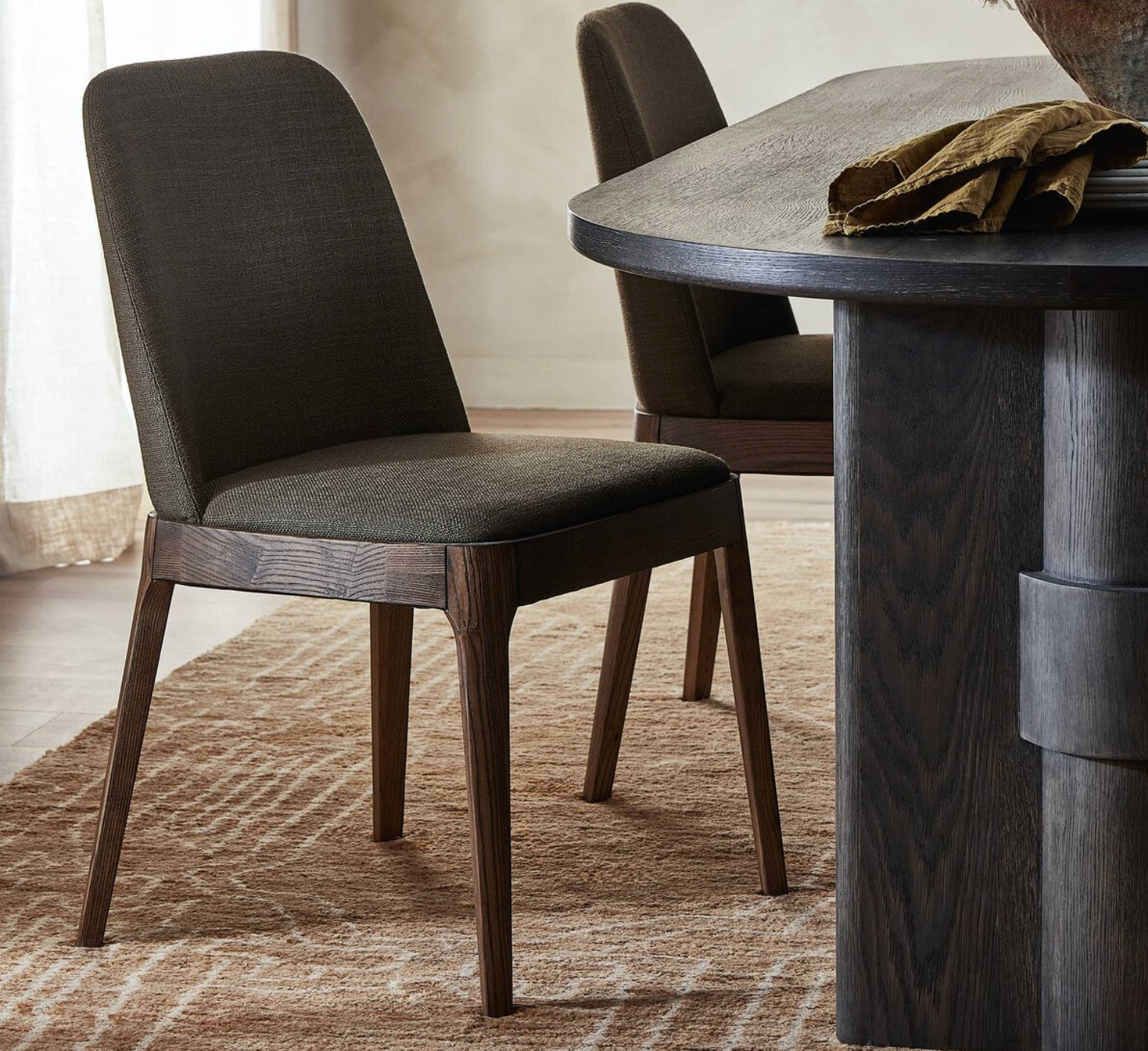 Bryton 22" Armless Dining Chair - Bilton Olive + Ash