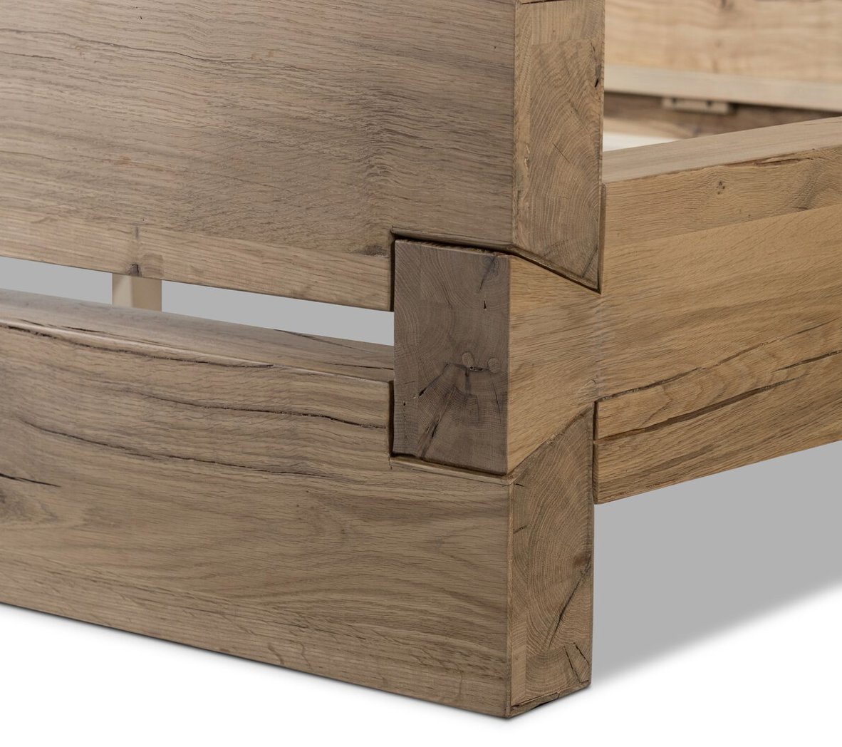 Eliza 85" Reclaimed Oak King Bed - Natural