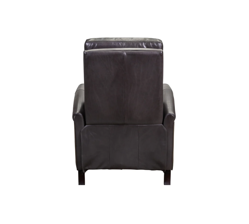 Athena 29" Top Grain Leather Power Reclining Chair - Onyx