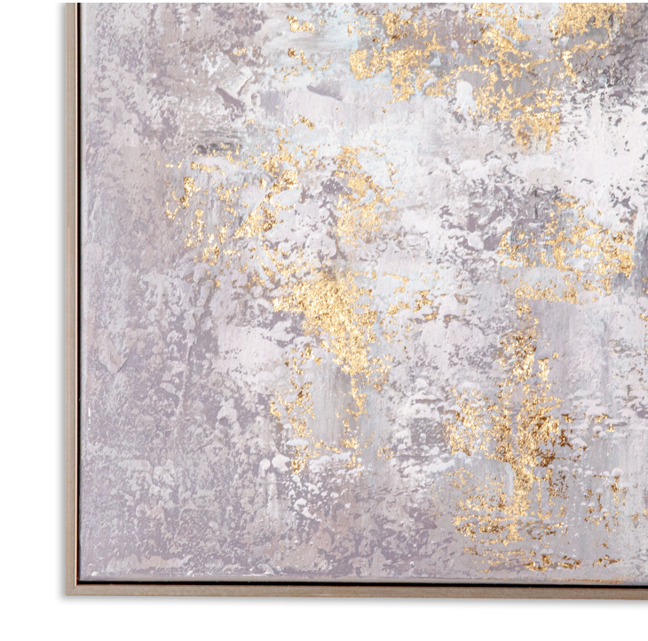 Amber Fields 48" Framed Canvas Art