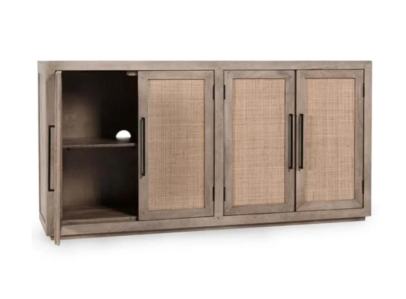Plateau 72" 4 Door Sideboard - Natural Taupe + Cane
