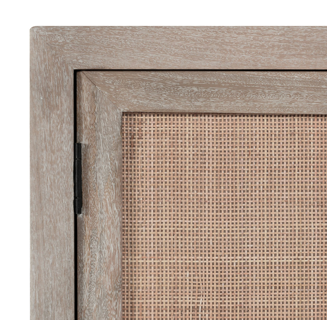 Plateau 72" 4 Door Sideboard - Natural Taupe + Cane