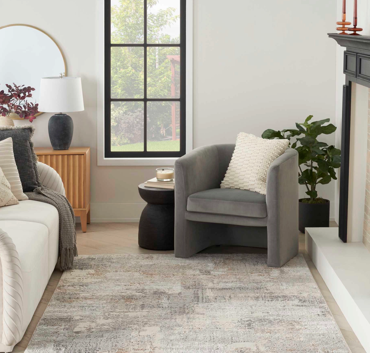 Prism Area Rug - Beige/Grey