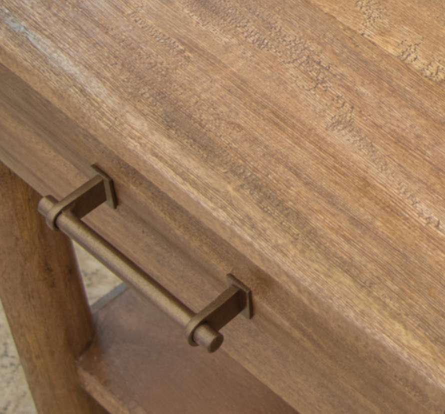 Aspen 18" Chairside Table - Warm Natural