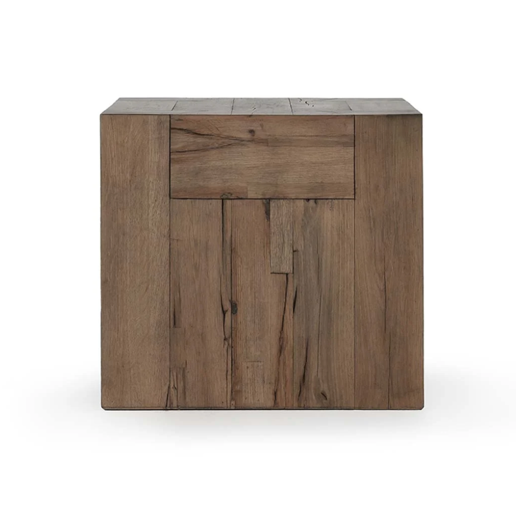 Bristow 24" Reclaimed Oak End Table - Warm Natural