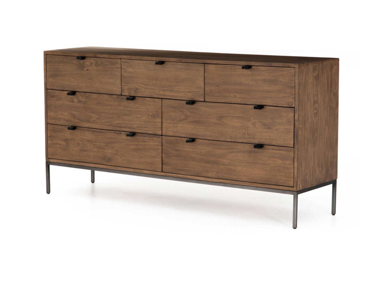 Marcel 70" 7 Drawer Dresser - Auburn Poplar