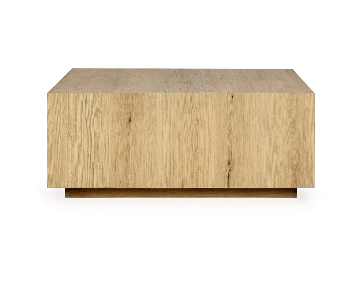 Dane 42" Square Oak Coffee Table Table -Light Natural