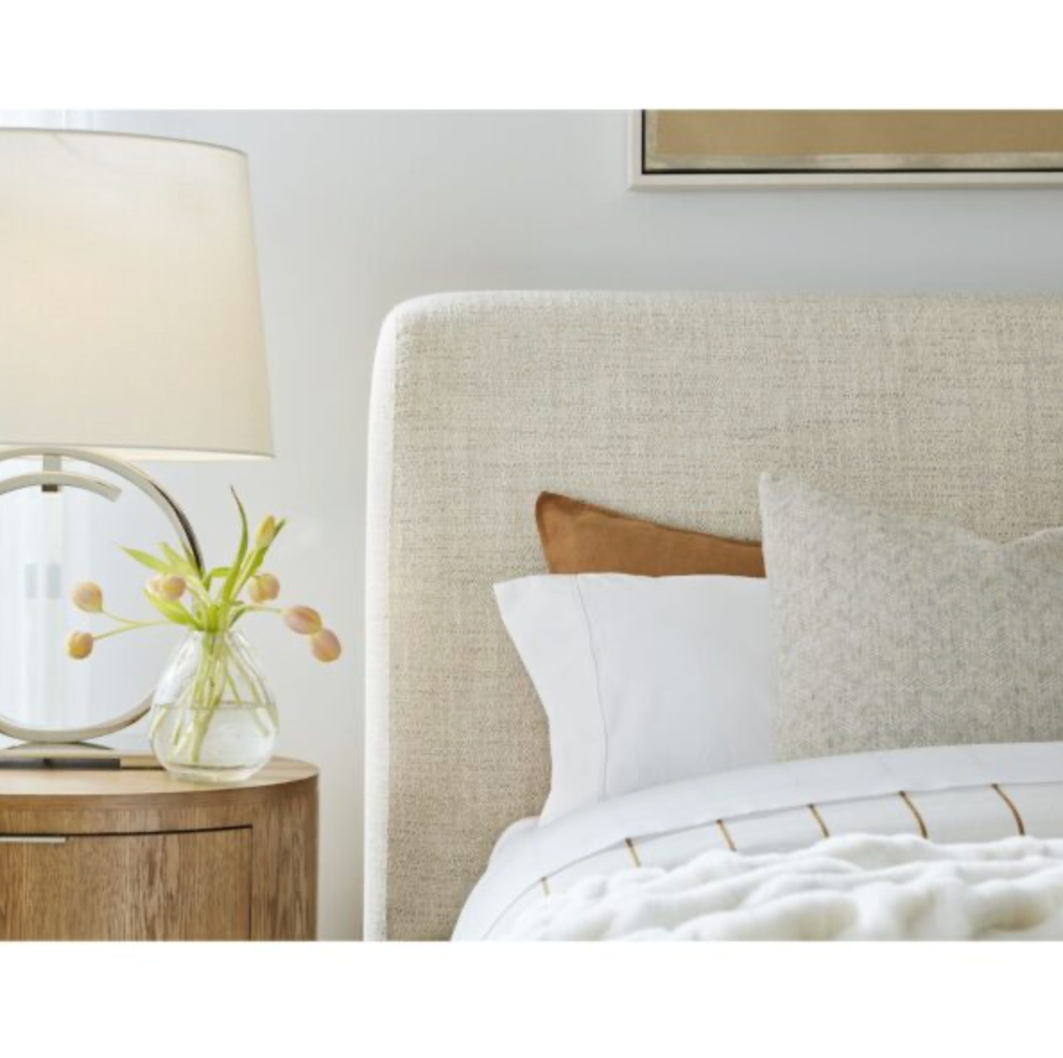 Constance 74" Queen Bed- Raw Sugar and Brushed Cypress