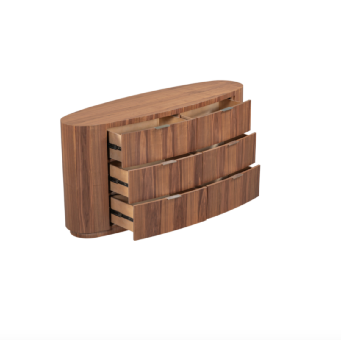 Constance 68" Six Drawer Oak Dresser- Brushed Cypress