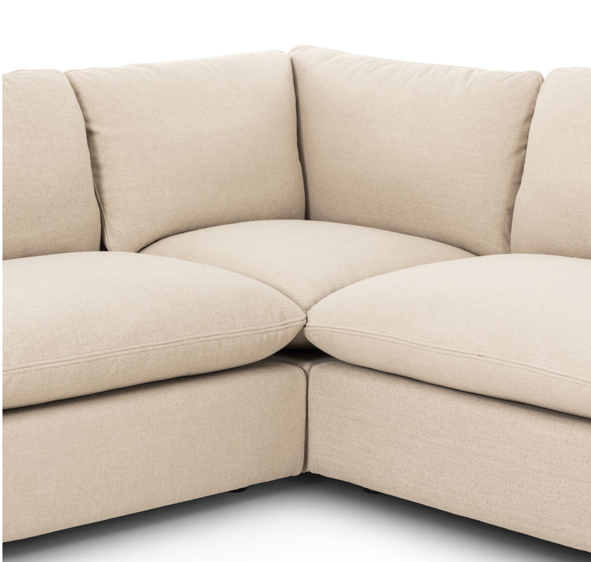 Fuentes 122" x 122" 5 Cushion Sectional - Performance Taupe Linen