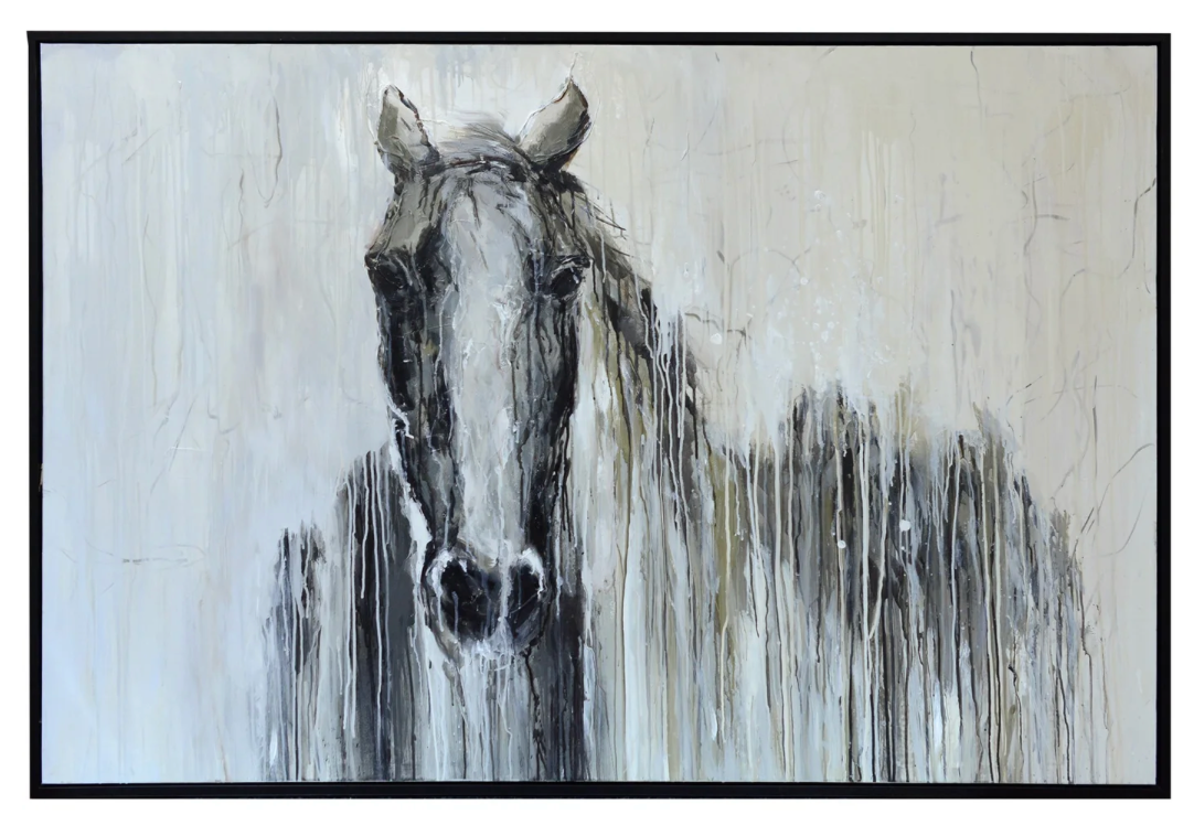 Blaze 72" Framed Canvas Art