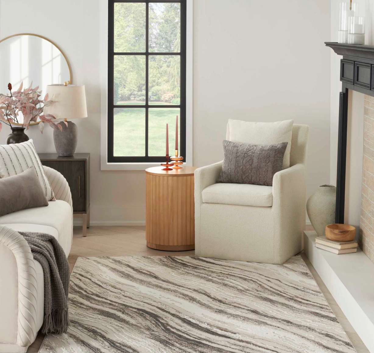 Prism Area Rug - Beige/Grey