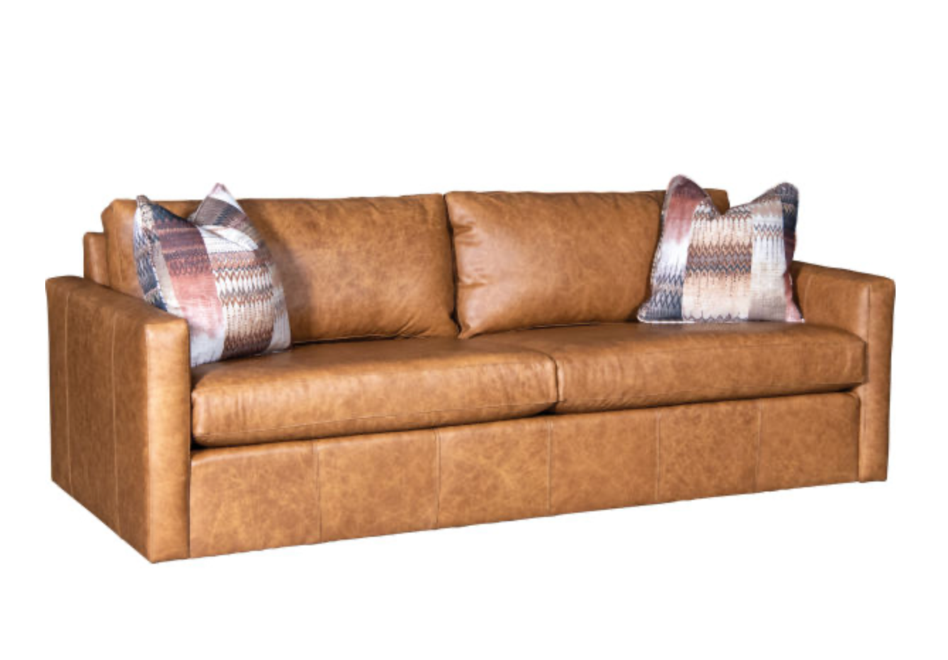 Wyatt 91" Wide Track Arm 3 Cushion Top Grain Leather Sofa - Desert Sand