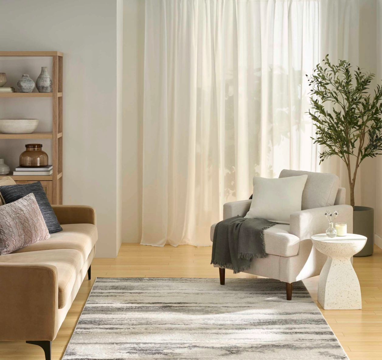 Celestial Area Rug - Grey Multi