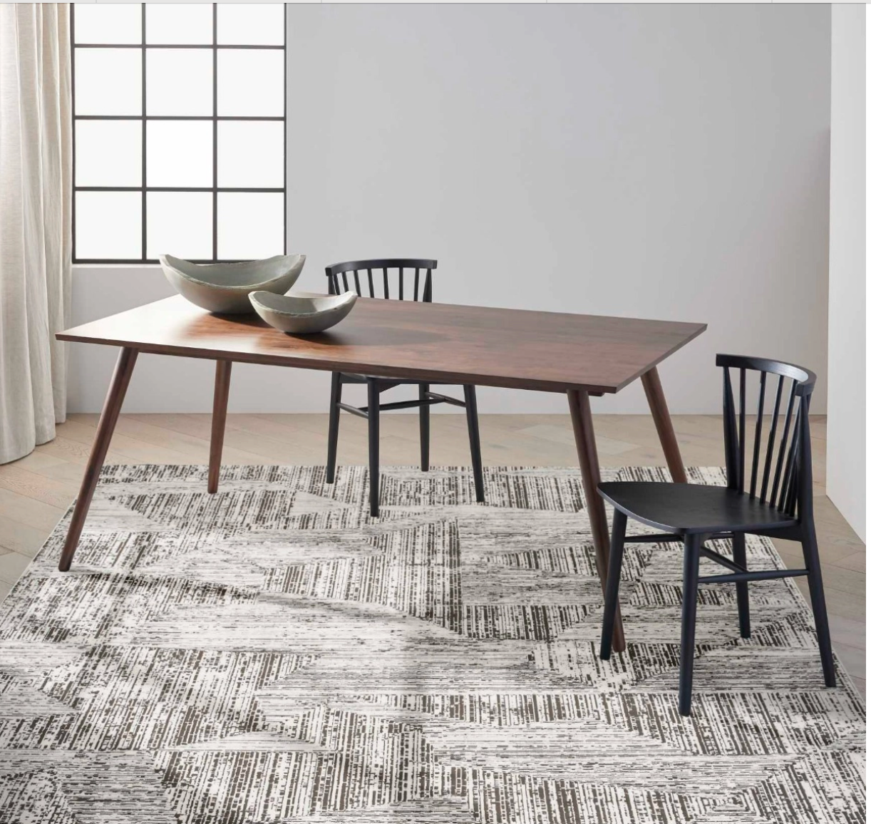 Urban Area Rug - Cream Black