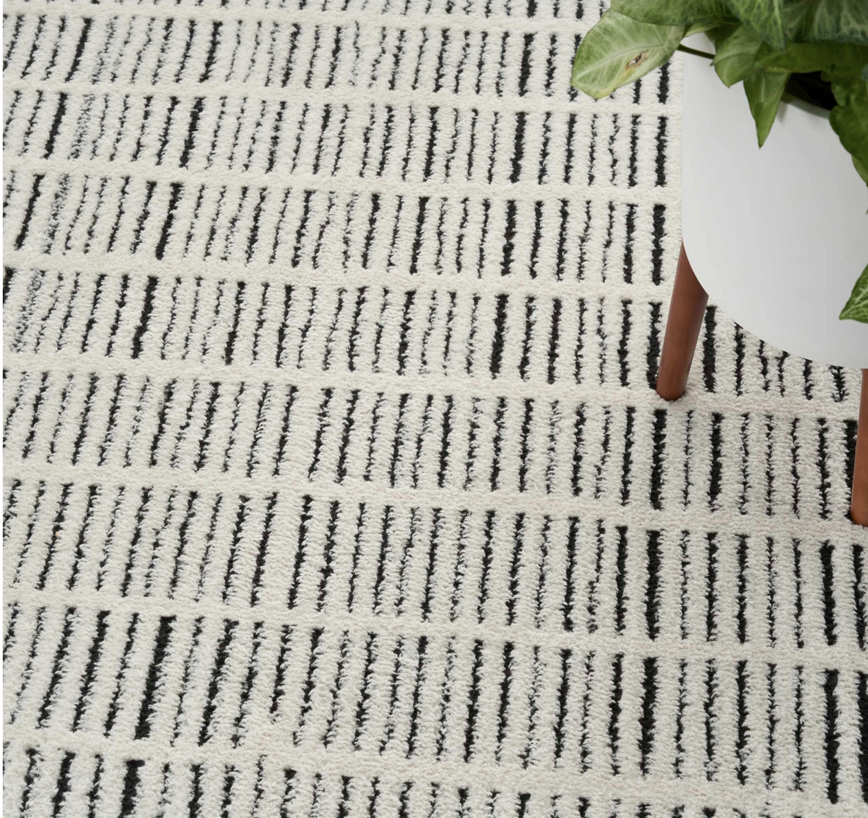 Tribeca Area Rug - Ivory Black