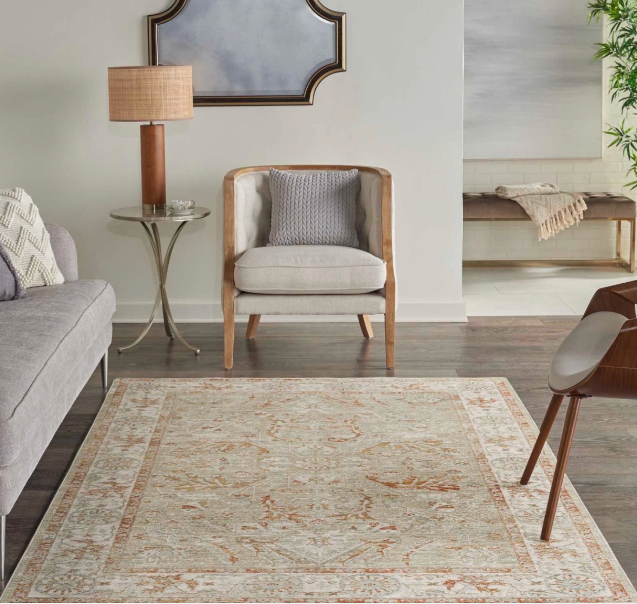 Ambience Area Rug - Sage Ivory