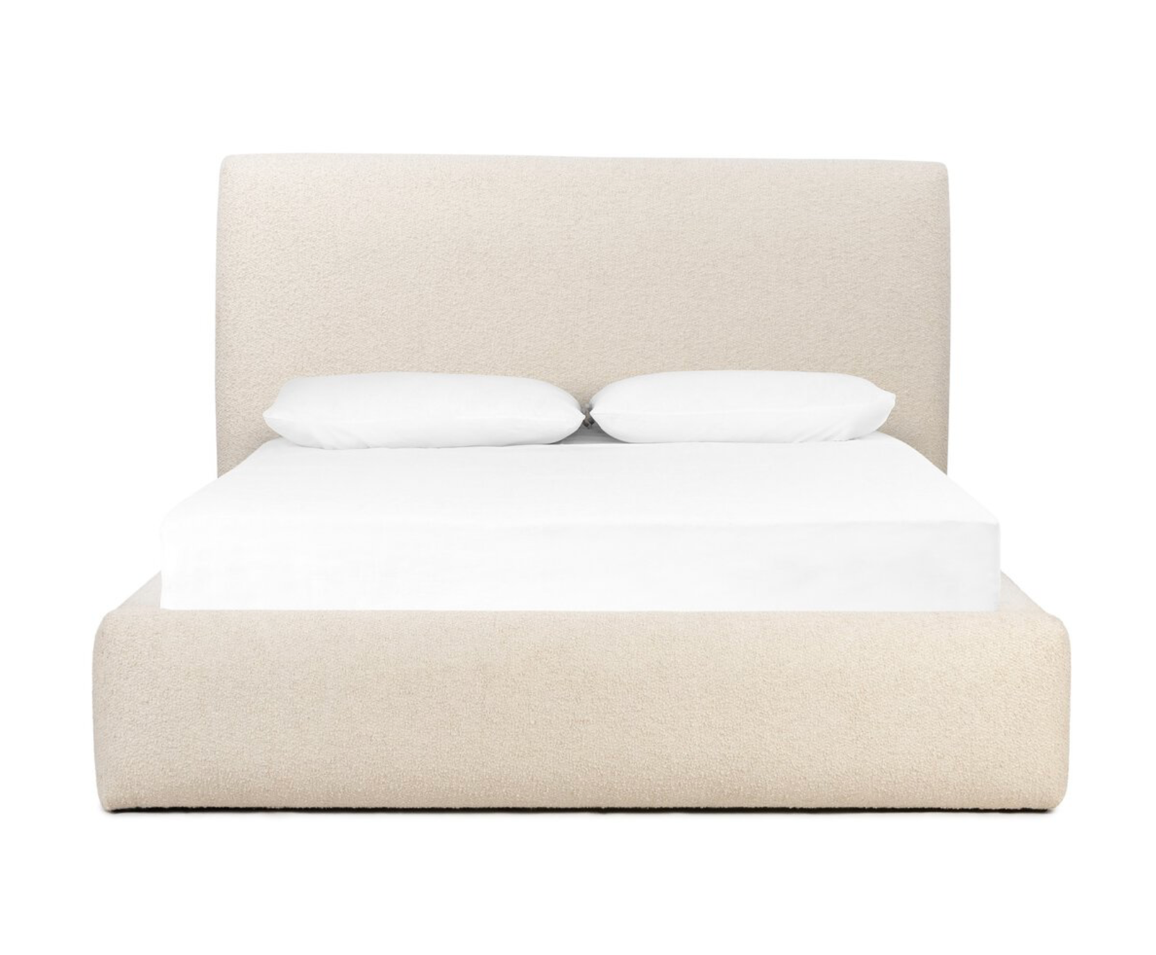 Analise 89" Upholstered King Bed - Performance Cream