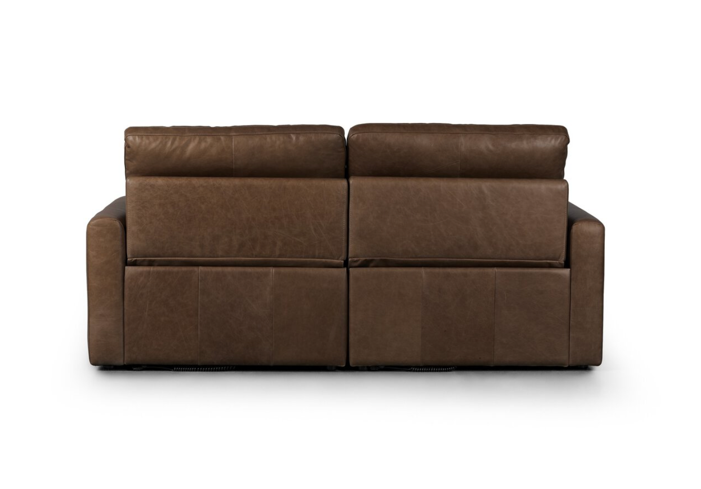 Cartier 78" 2 Cushion Top Grain Leather Power Recliner Sofa - Sonoma Cocoa