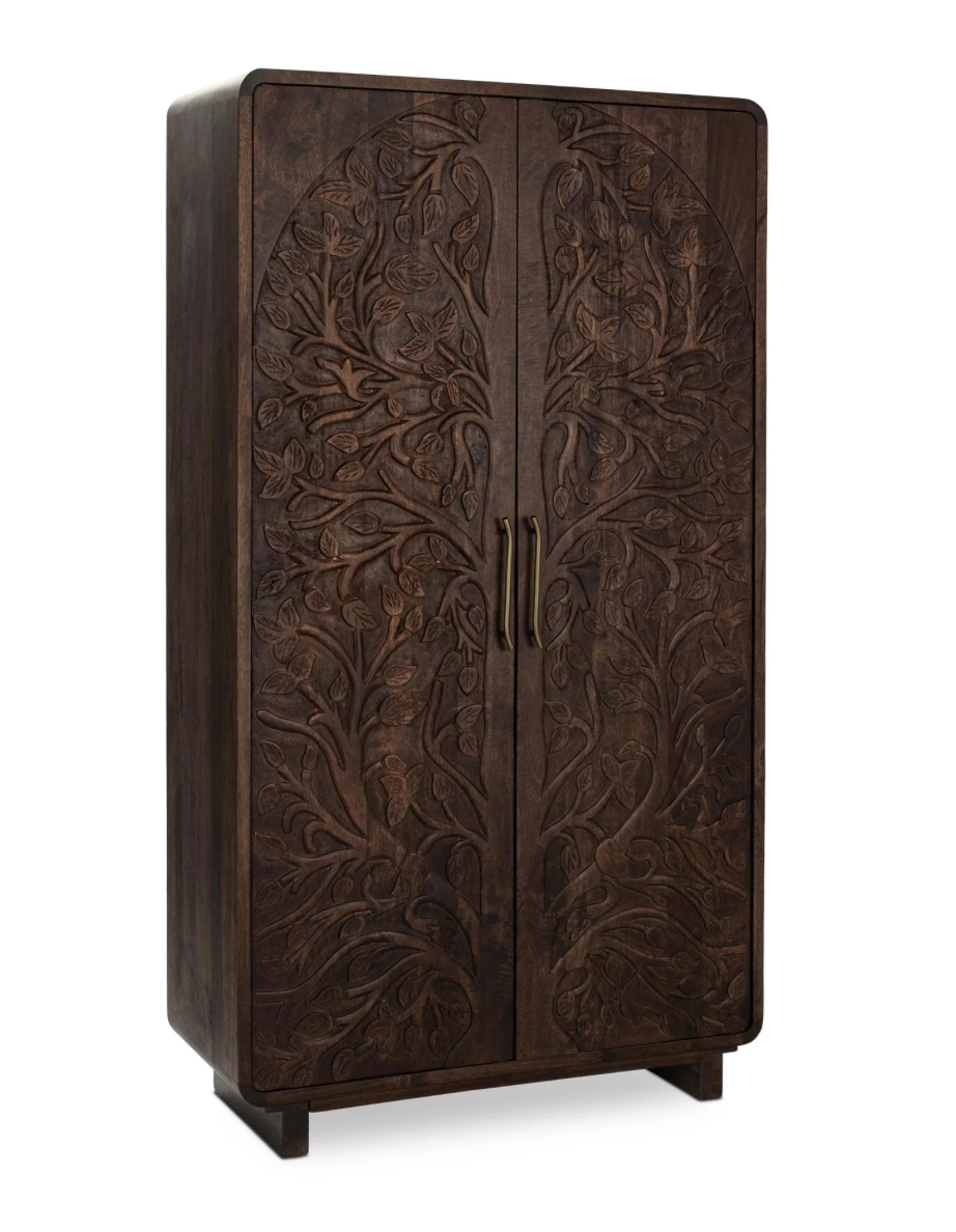 Athens 42" Tall 2 Door Cabinet - Brown