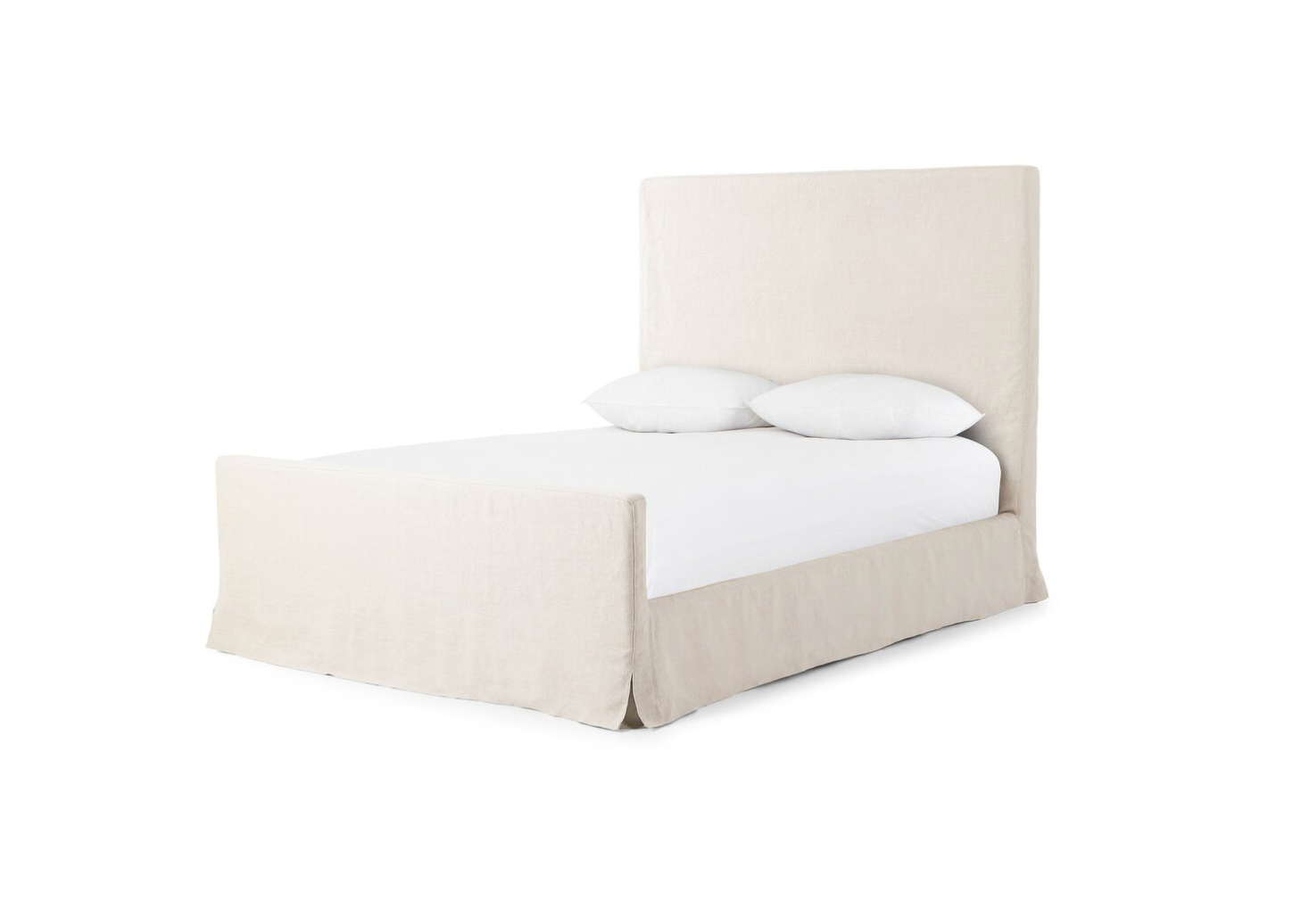 Darla 67" Slipcovered Queen Bed - Natural