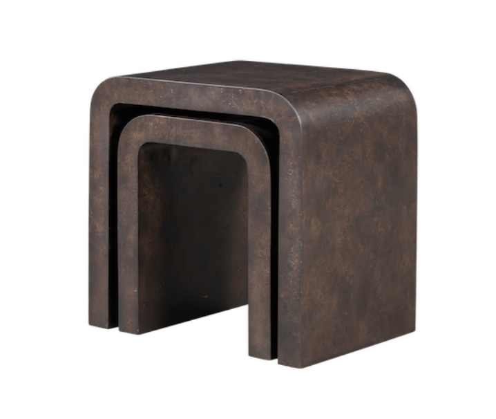 Breann Nesting Tables-Chocolate Burl