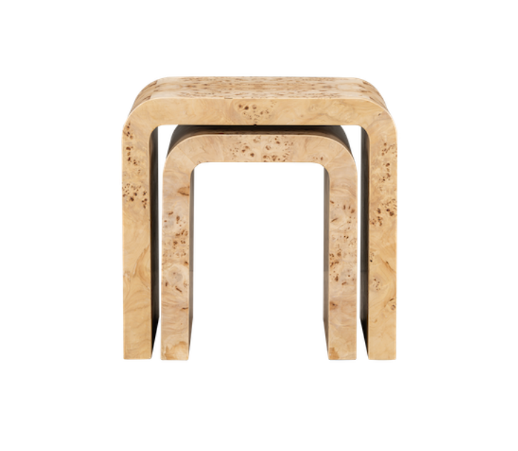 Breann Nesting Tables- Toasted Burl