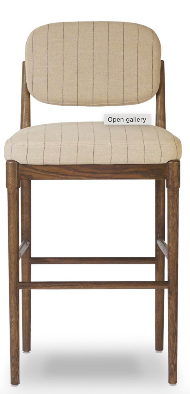 Edgar Bar Stool- Lavon Flint/Drifted Oak