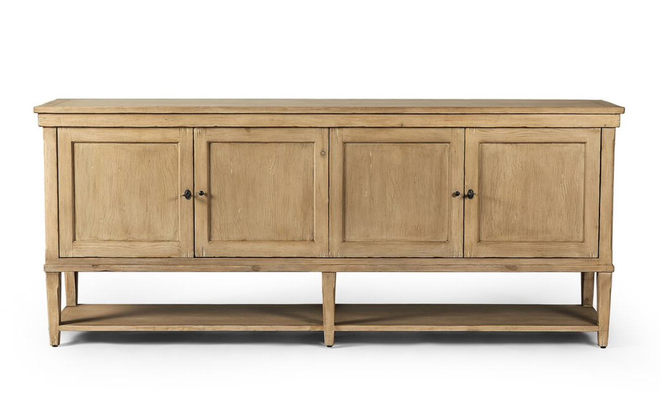 Bromley 84" Sideboard- Light Pine