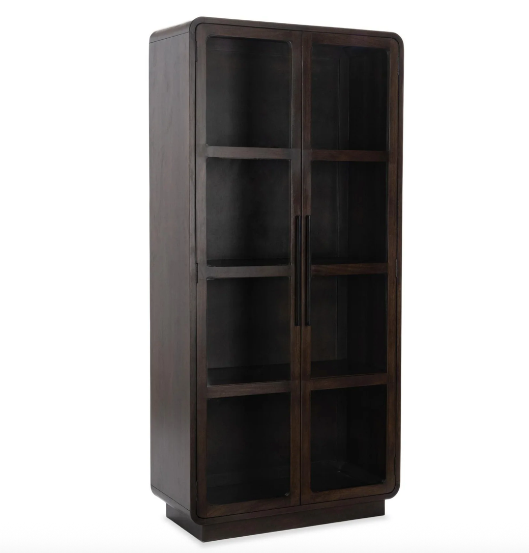 Ravvi 39" 2 Door Cabinet - Coffee + Iron