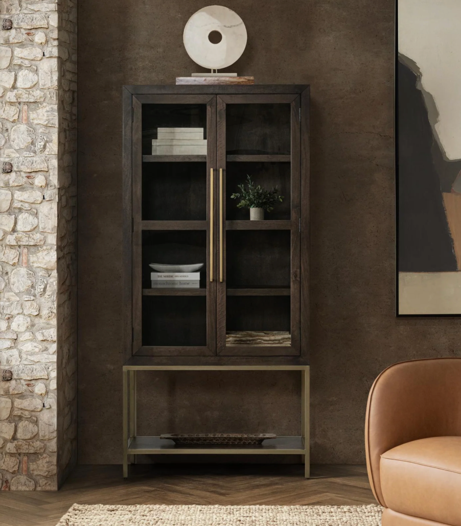 Salvatore 40" 2 Door Tall Cabinet - Espresso