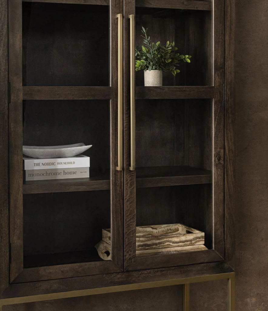 Salvatore 40" 2 Door Tall Cabinet - Espresso