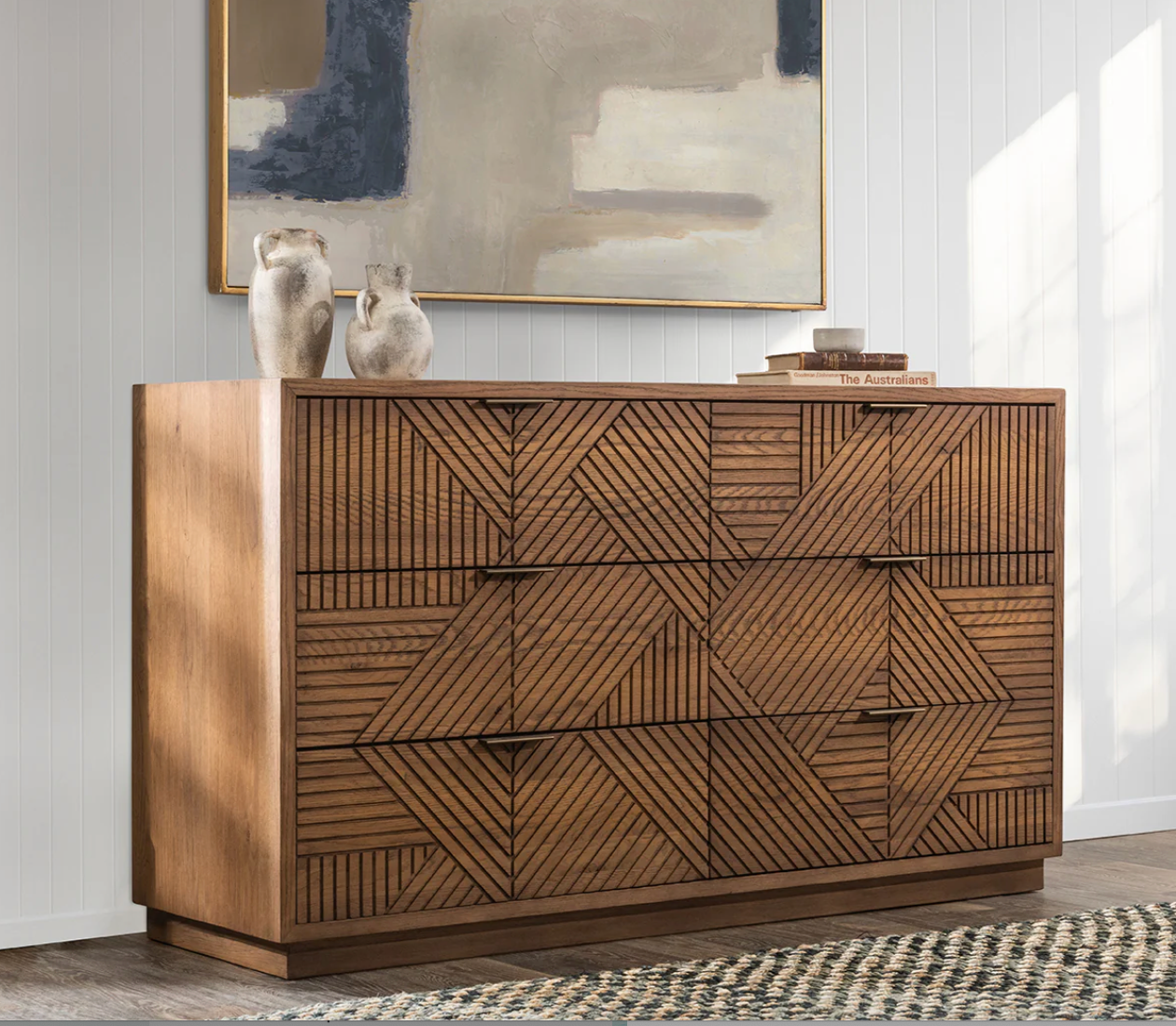 Santa Rosa 63" 6 Drawer Dresser- Oak