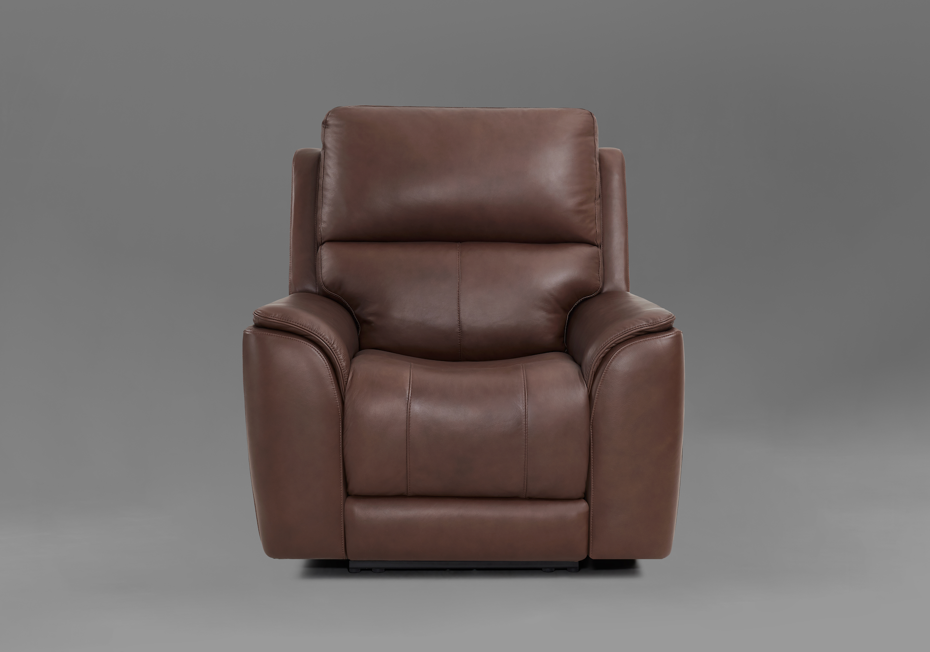 Horace 42" Top Grain Leather Power Motion Reclining Chair - Brompton Brown