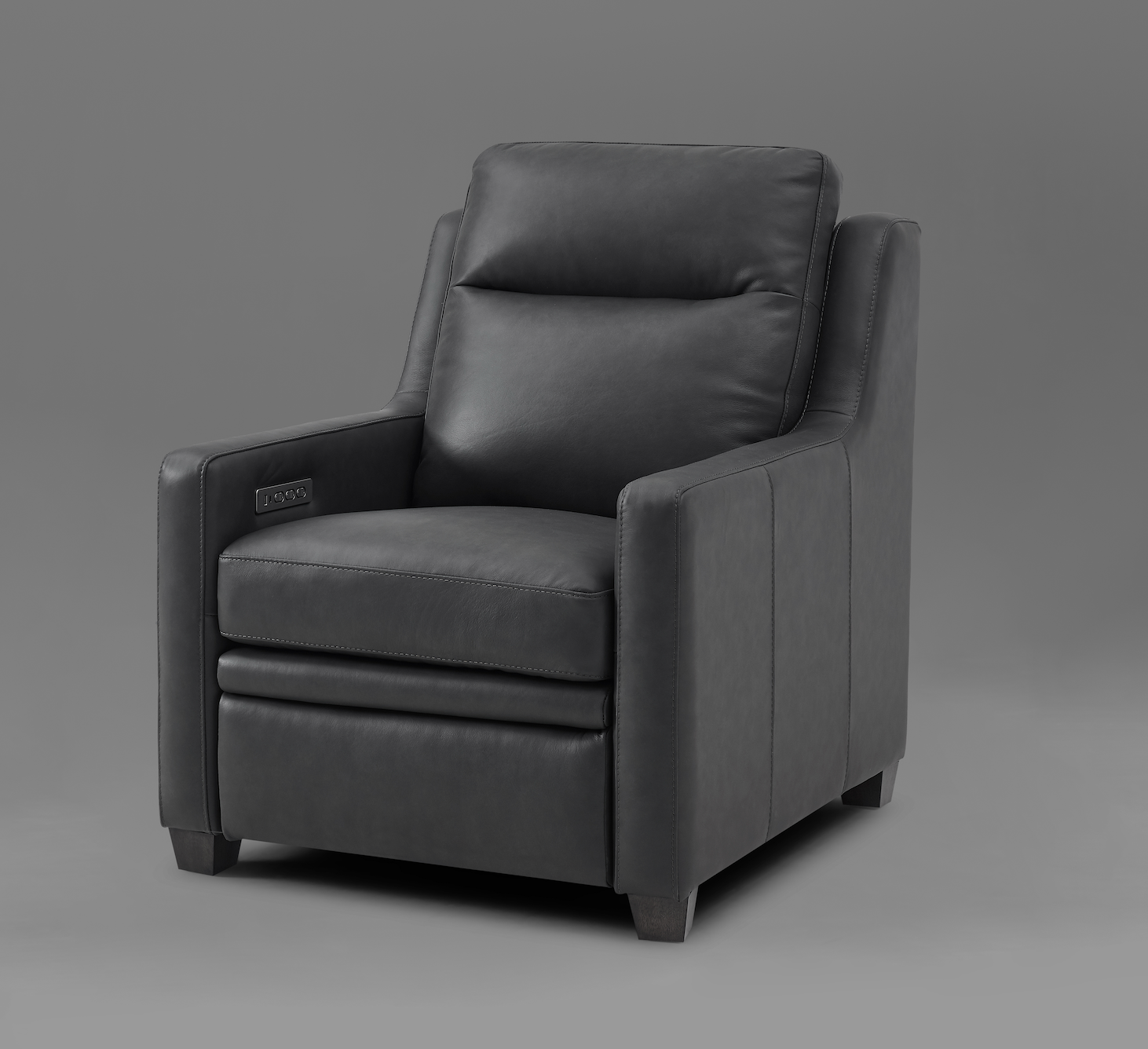 Fraser 32" Top Grain Power Motion Reclining Chair - Graphite Gray