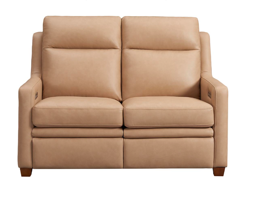 Fraser 55" Top Grain Power Motion Reclining Loveseat - Latte