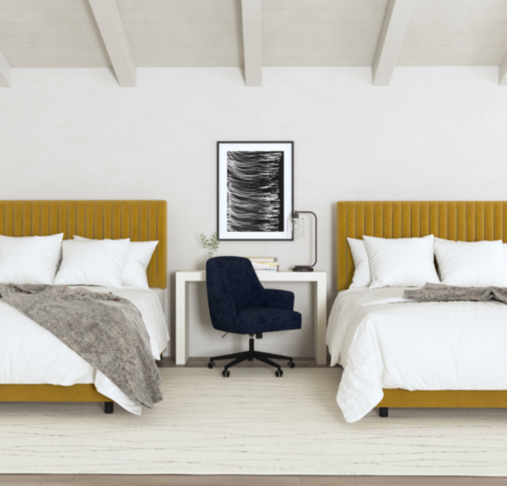 Maryn Channelled Back Customizable Bed