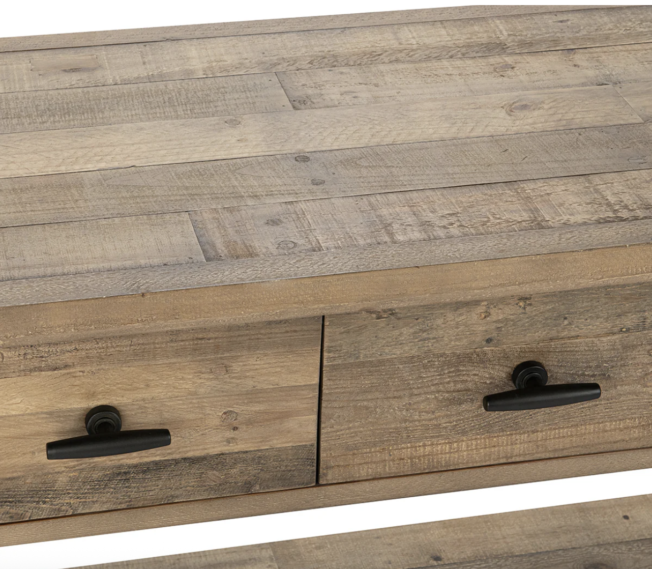 Montauk 82" 5 Drawer Console Table - Reclaimed Pine