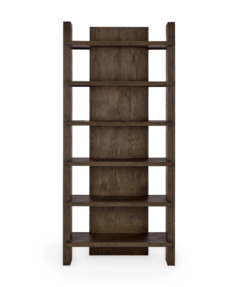 Mogli 46" Six Shelf Open Bookcase - Java