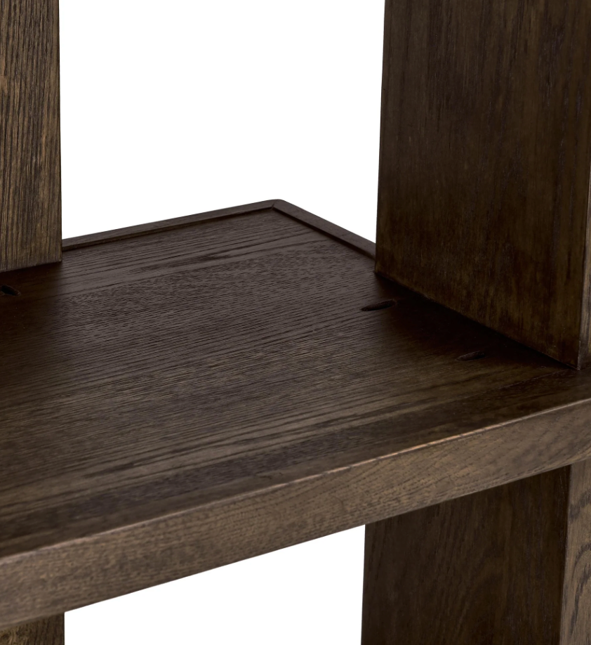 Mogli 46" Six Shelf Open Bookcase - Java