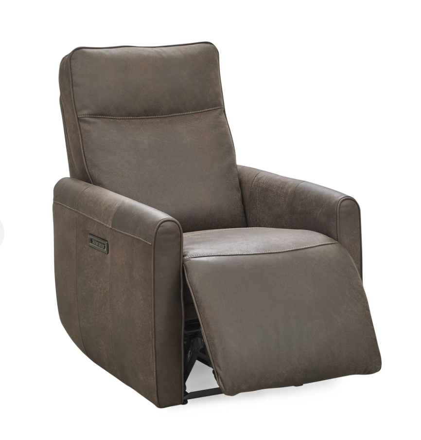 Valkerie 29" Top Grain Leather Power Recliner - Dark Brown