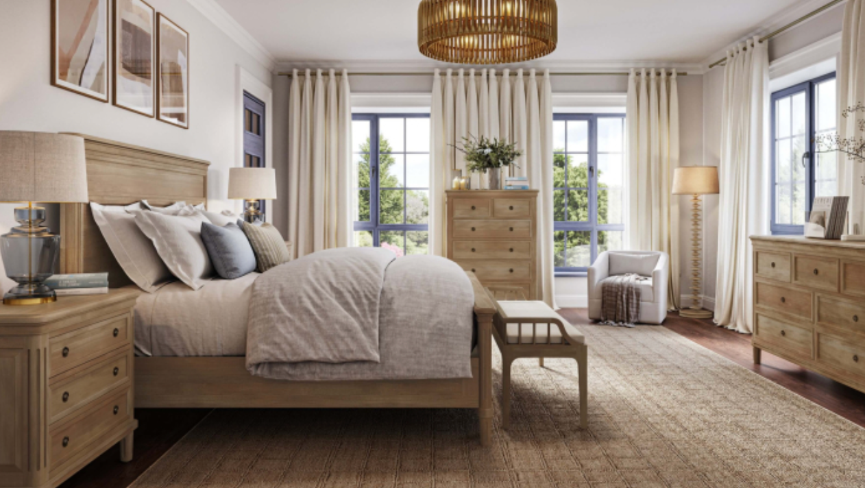 Haywood 83" Mahogany King Bed - Fruitwood