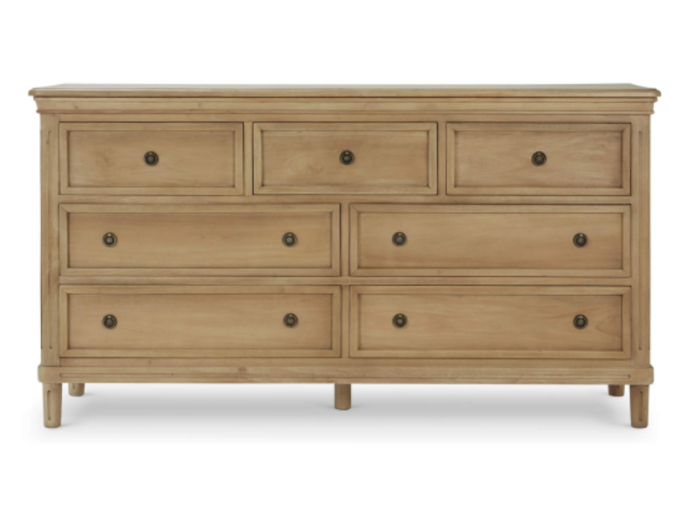 Haywood 72" Mahogany 7 Drawer Dresser - Fruitwood