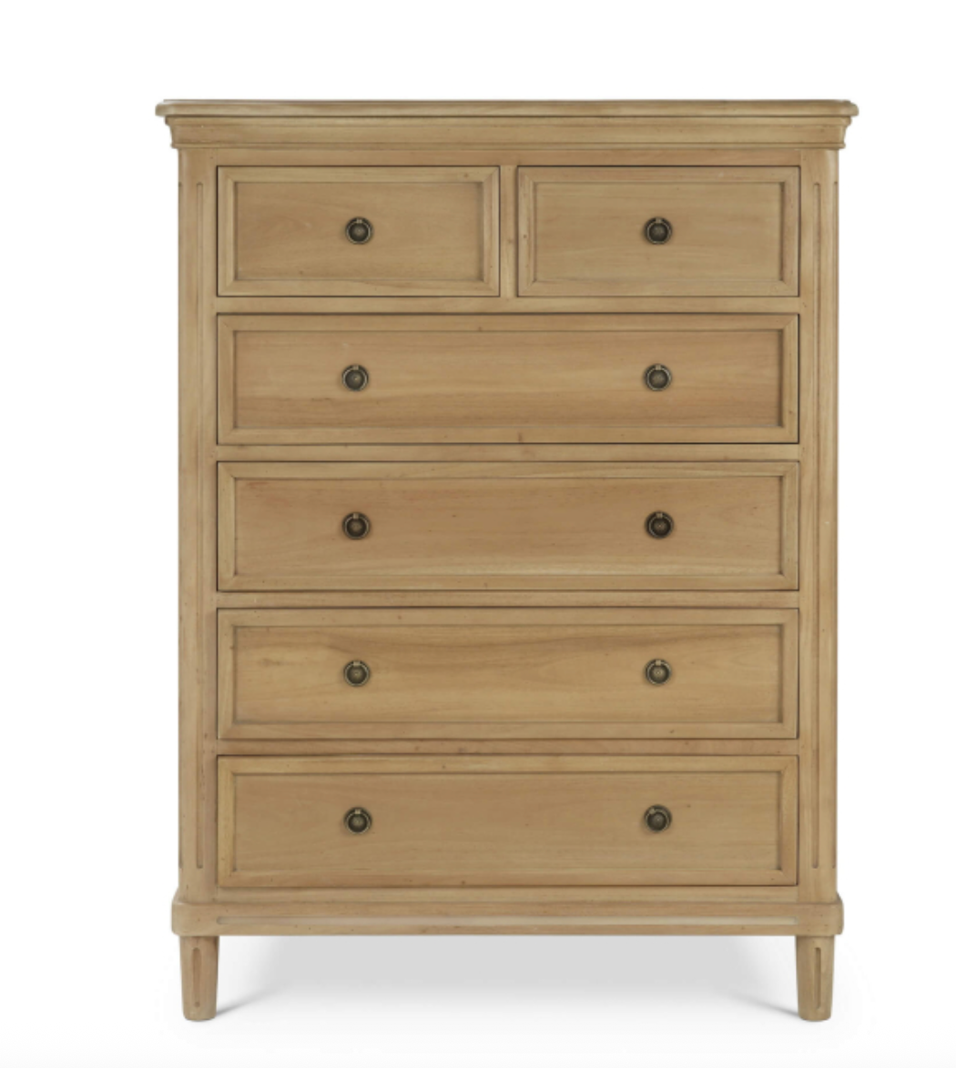 Haywood 41" Mahogany 6 Drawer Chest - Fruitwood