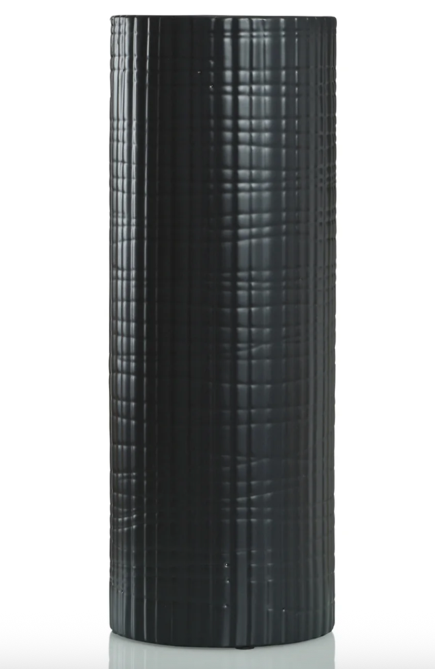 Larissa 19" Vase - Matte Black