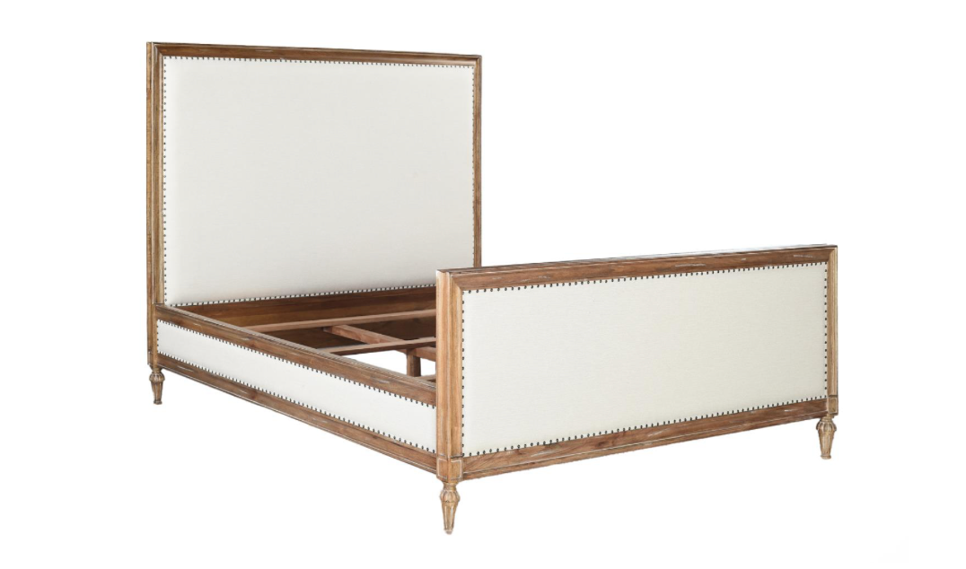 Crestwood 69" Queen Bed - Beechwood + Sand Linen