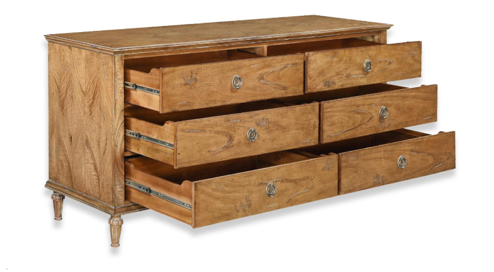 Crestwood 72" 6 Drawer Dresser - Beechwood